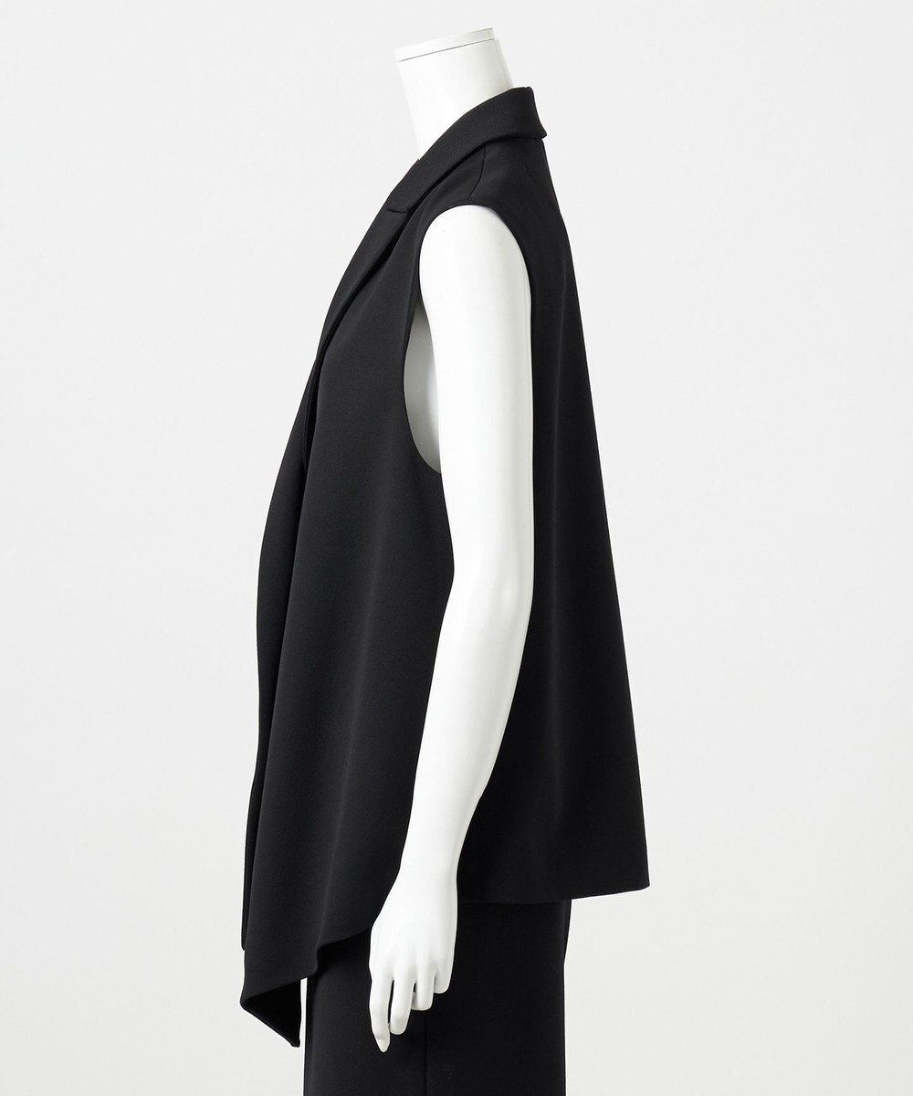 23区 【エステータ】ウールギャバジン アシンメトリーデザイン ジレ 