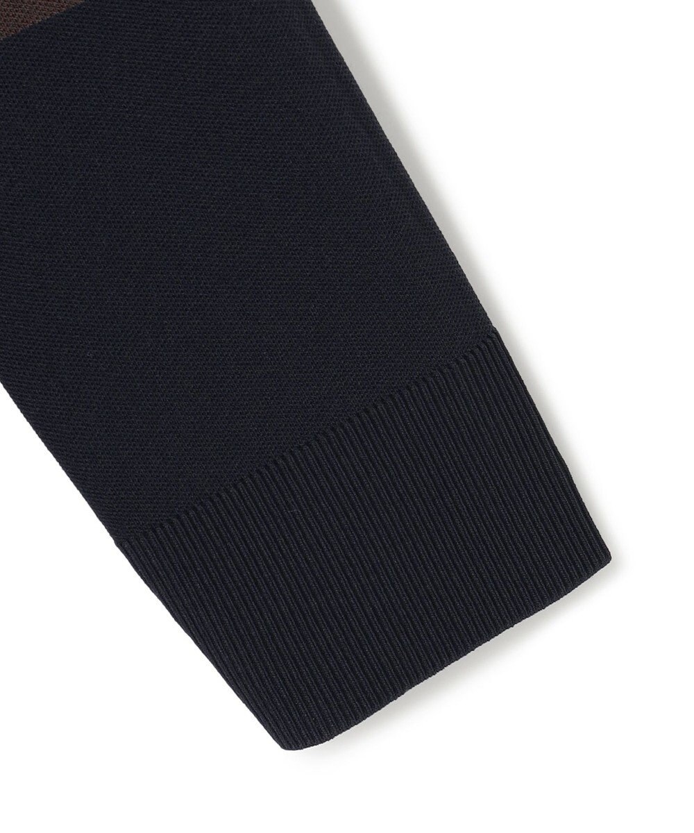 ICB 【洗える】 シンセティックダブルフェイス ラガーニットプルオーバー 