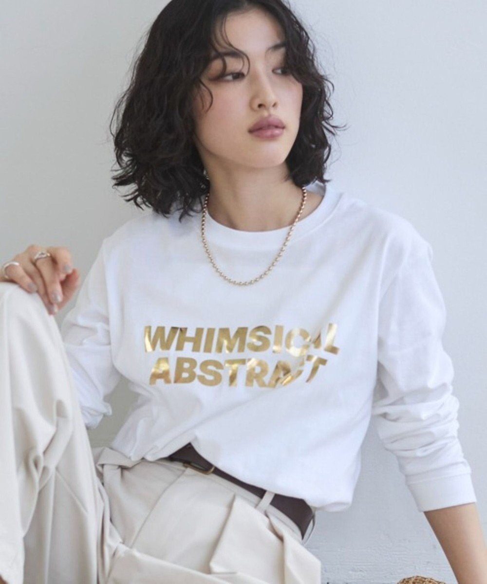 WEGO 【ANGIE VINTAGE】フロッキープリントロゴロンT 