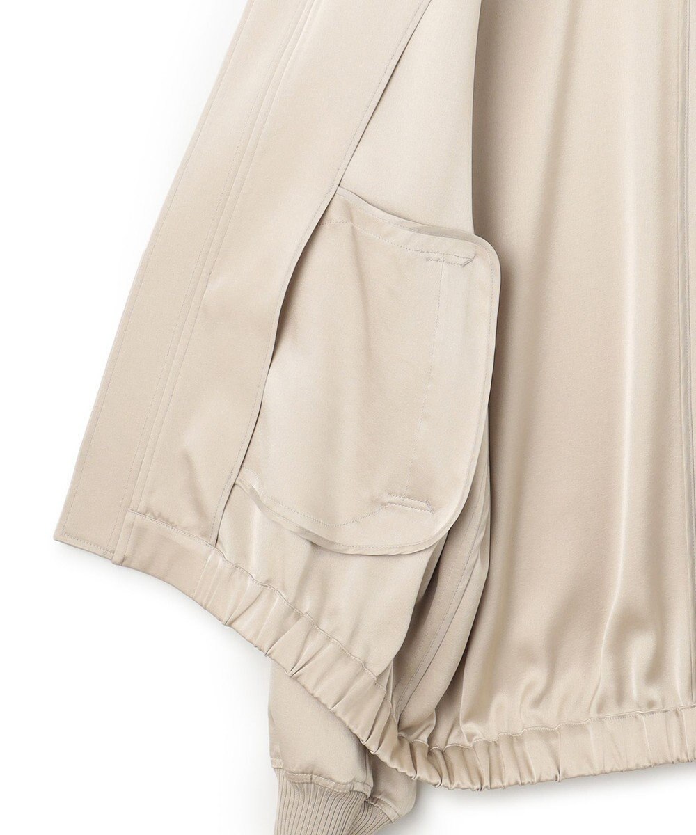 23区 【洗える】ドレープサテン MA-1 ブルゾン 