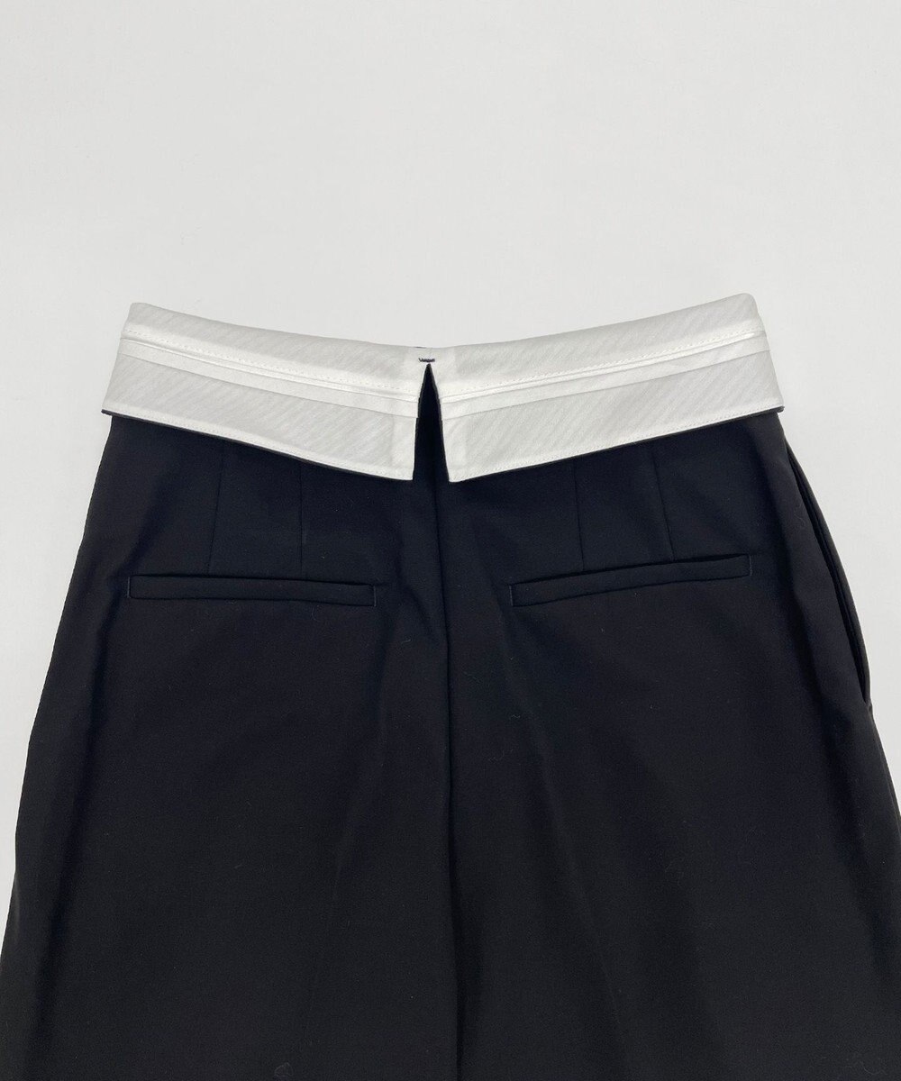 23区 【エステータ】コットンダブルクロス マーベルト ワイドパンツ 