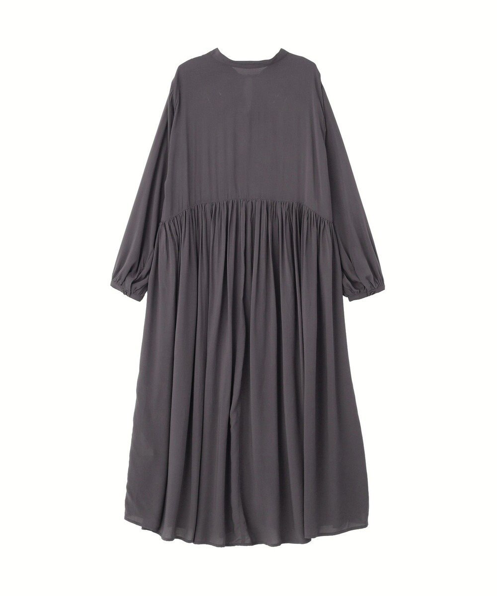 Green Parks スキッパーギャザーワンピース 