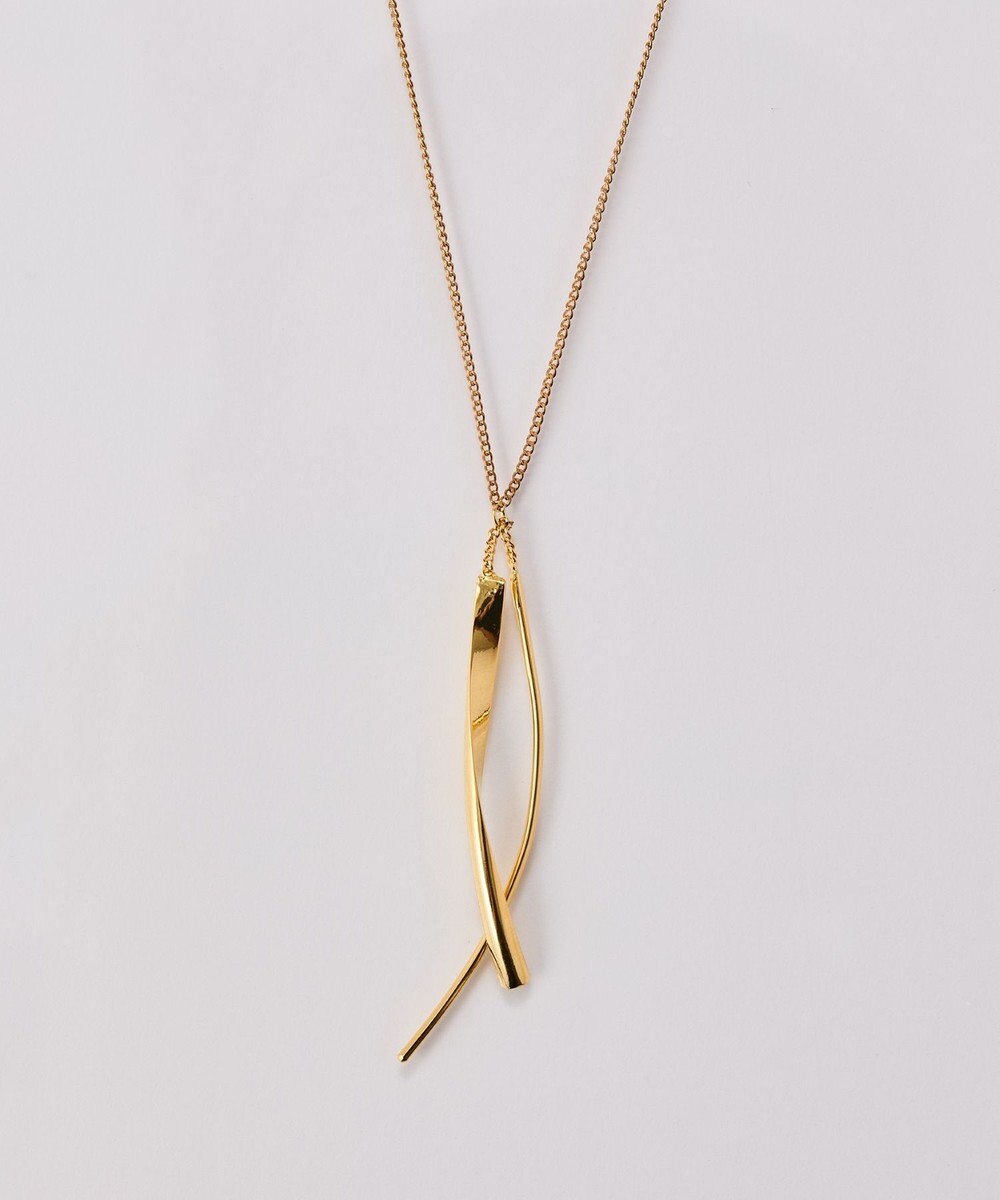 Phoebe 【金属アレルギー対応】ツインカーブYラインネックレス　ゴールド/全長:67～70cm/ニッケルフリー 