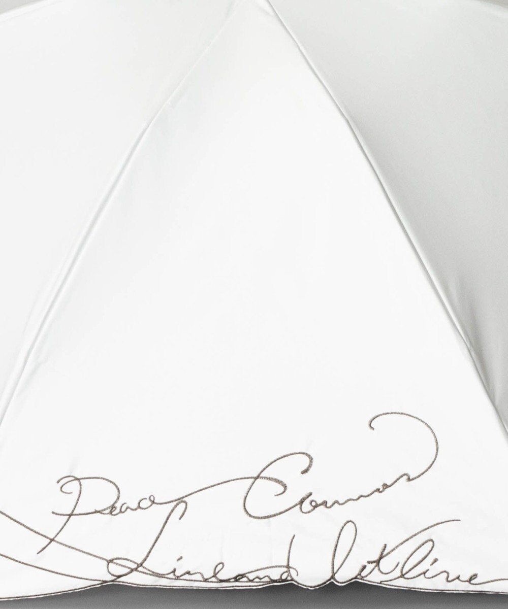 AURORA テレビで紹介！Beaurance ビューランス カリグラフィー刺しゅう柄 晴雨兼用パラソル (折りたたみ) 