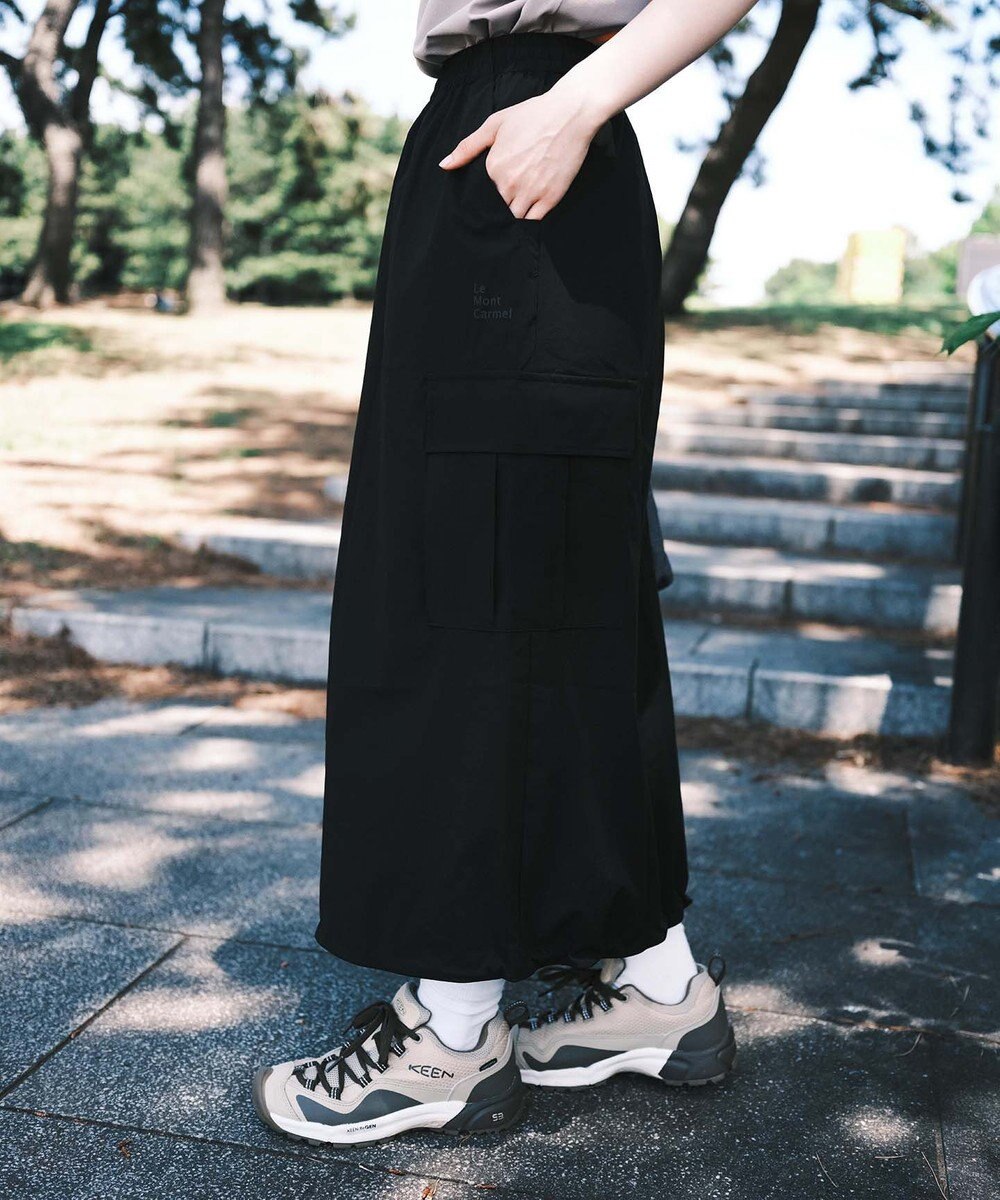 SHARE PARK LADIES 【撥水・UVカット・ストレッチ・軽量 】ナイロンカーゴスカート（S・Mサイズ） 