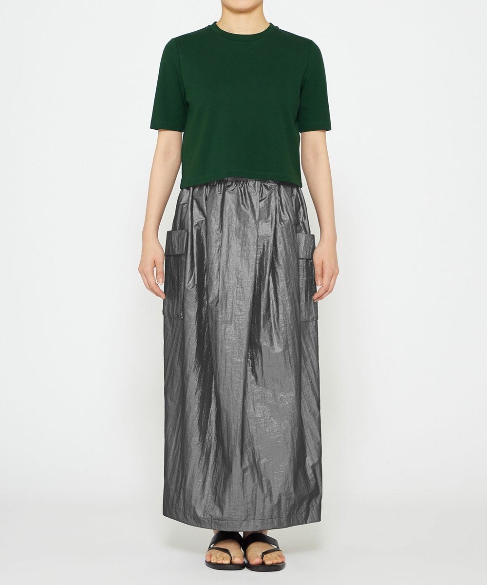 uncrave コットンミラノ ショート丈 Tシャツ（uncrave WHITE） 