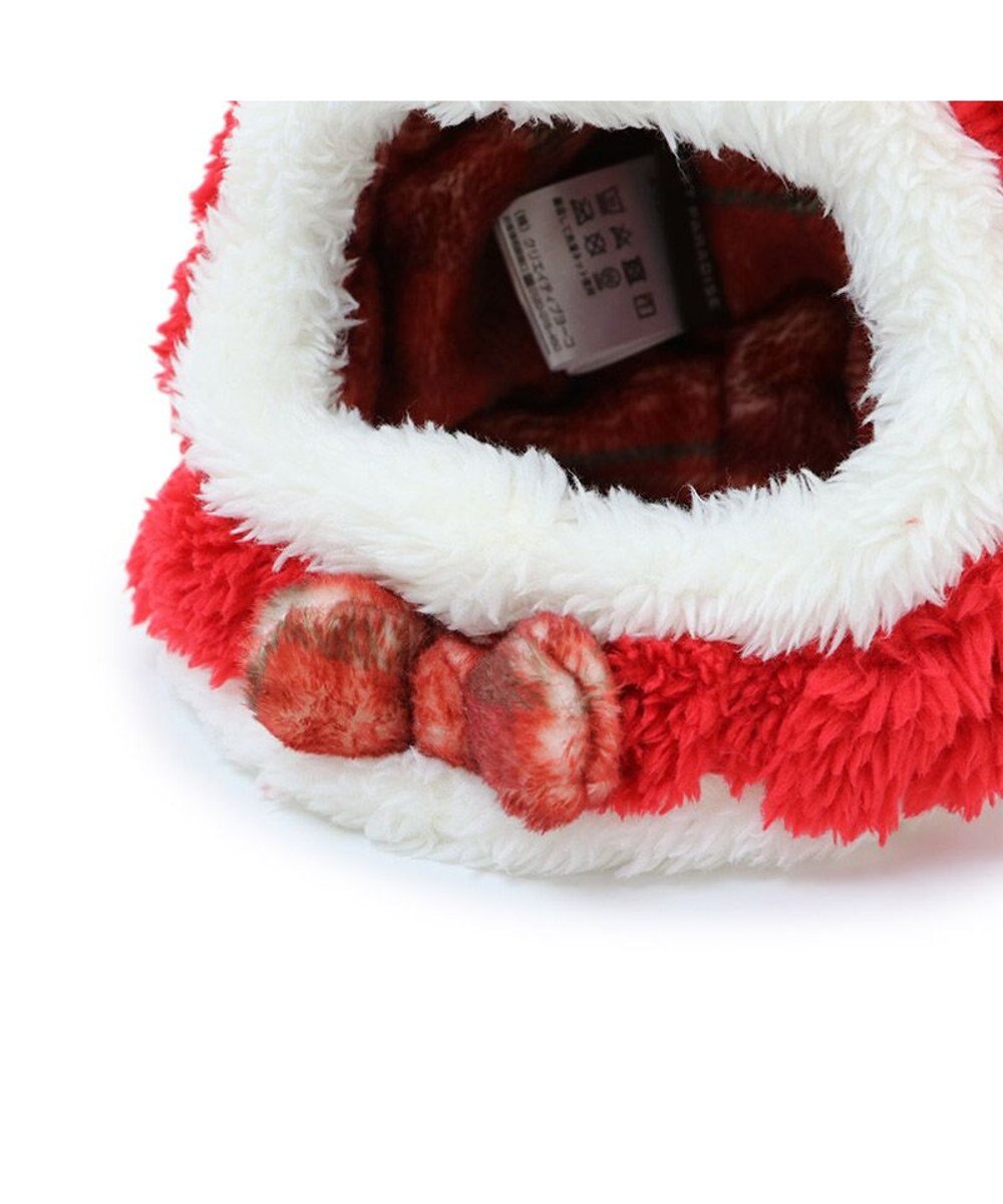 PET PARADISE ペットパラダイス クリスマス サンタ帽子 《ふわふわチェック柄 》 中型犬 