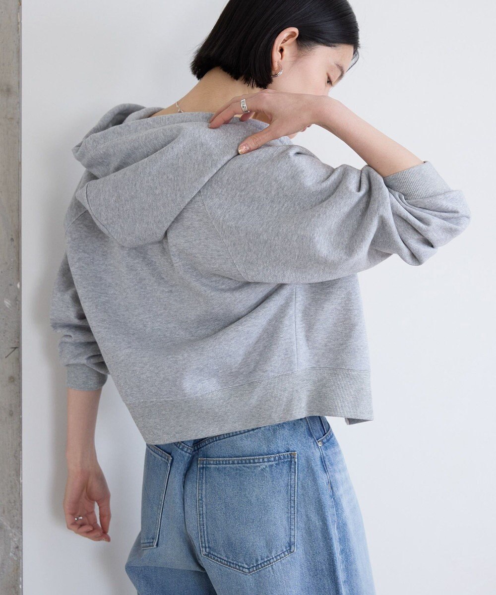 AMERICAN HOLIC ラメミニ裏毛ショートＺＩＰパーカー 