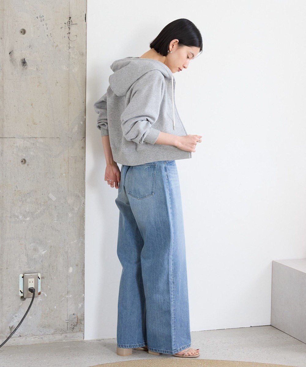 AMERICAN HOLIC ラメミニ裏毛ショートＺＩＰパーカー 