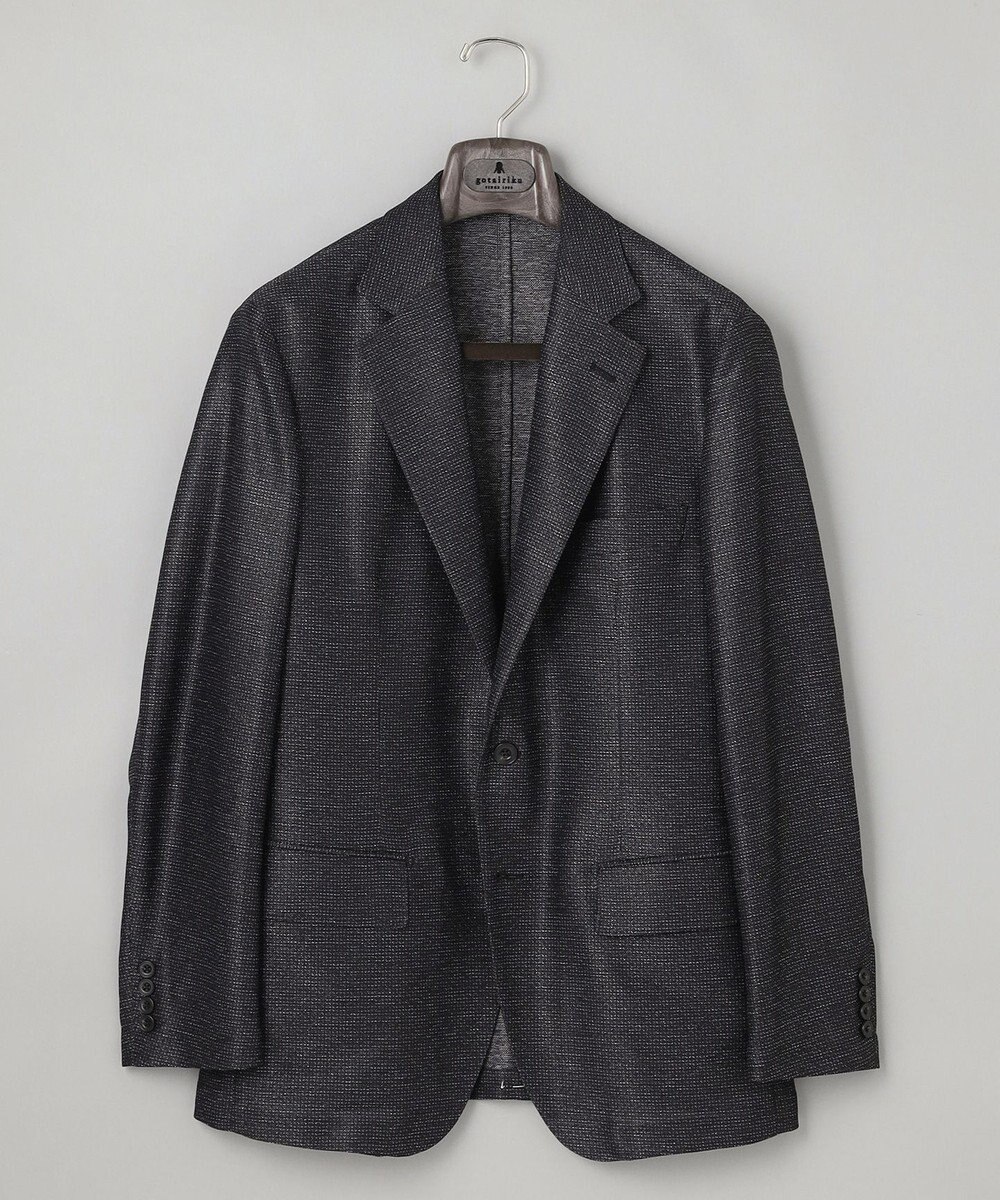 GOTAIRIKU 新素材セットアップ【通気性抜群/洗える/シワになりにくい】カラミプリントストレッチセットアップ ジャケット 