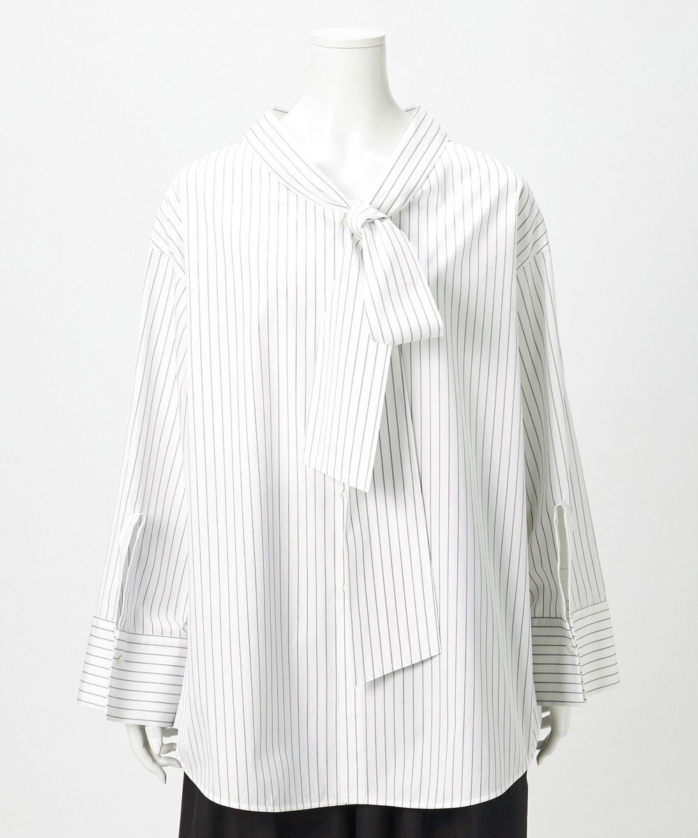 23区 【GOLD LABEL】コットンニドム 2WAYボウタイ ブラウス 