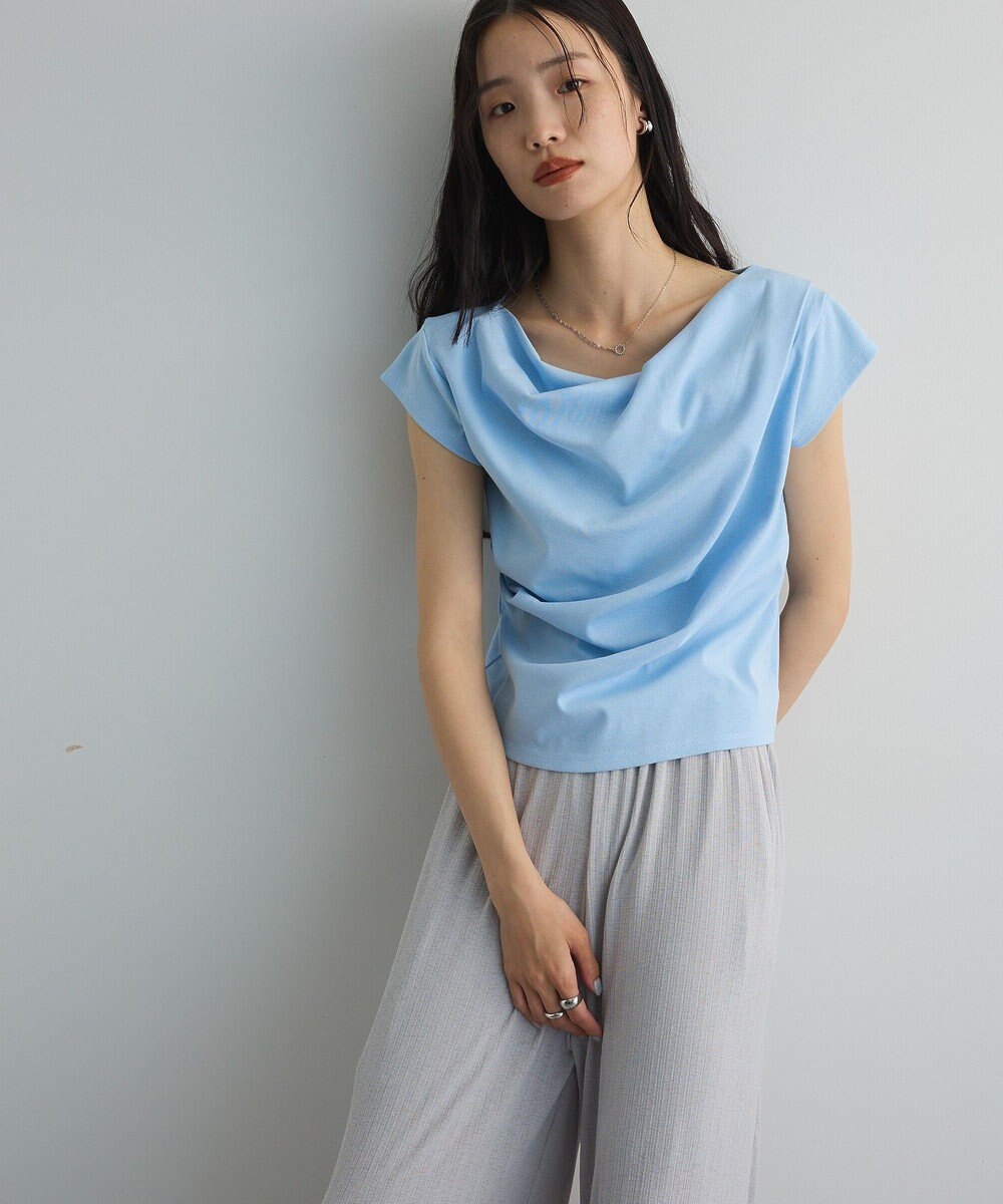 Green Parks ドレープオフショルフレンチ袖Ｔシャツ 