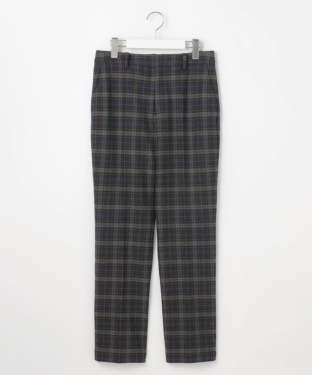 J.PRESS LADIES L 【洗える】チェルビックチェック テーパード パンツ 