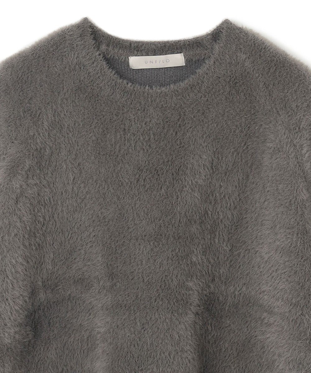 UNFILO L ナイロンシャギー  ハーフスリーブ プルオーバー 