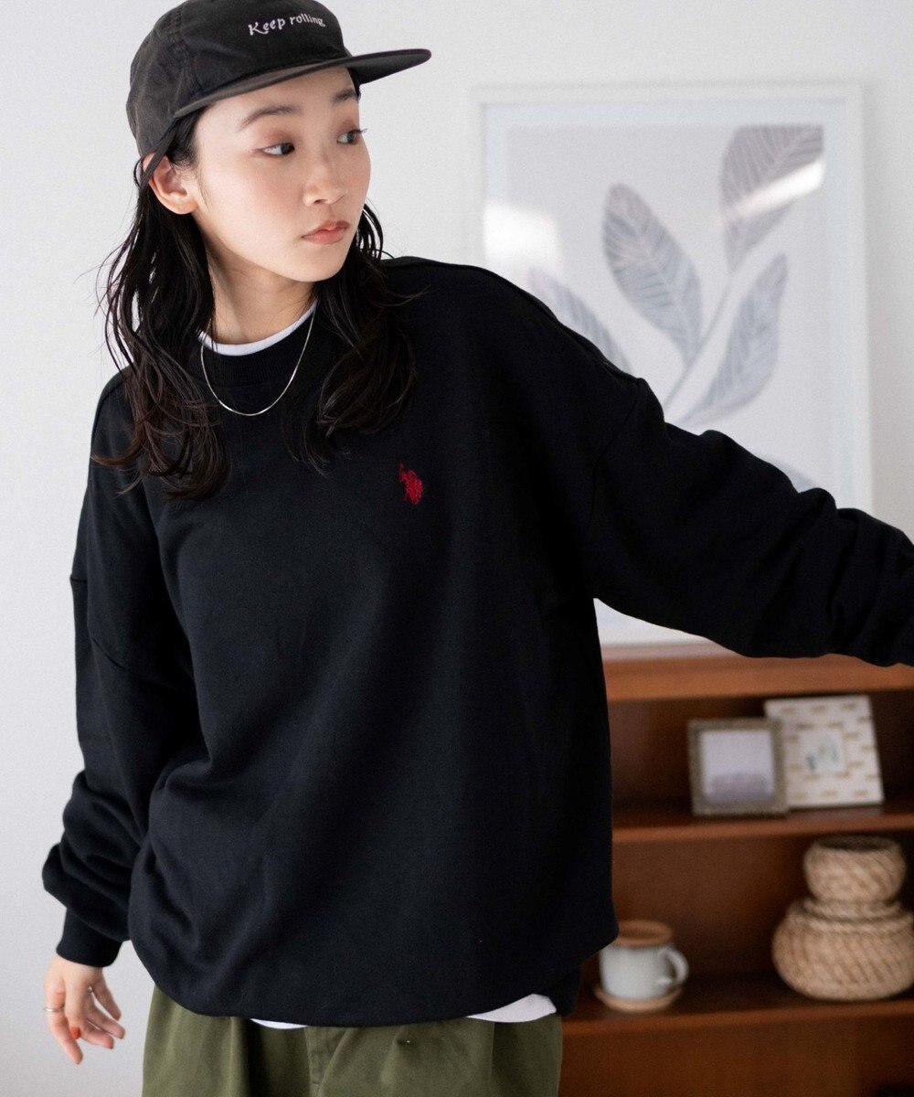 WEGO U.S. POLO ASSN.|別注ワンポイントスウェットプルオーバー 