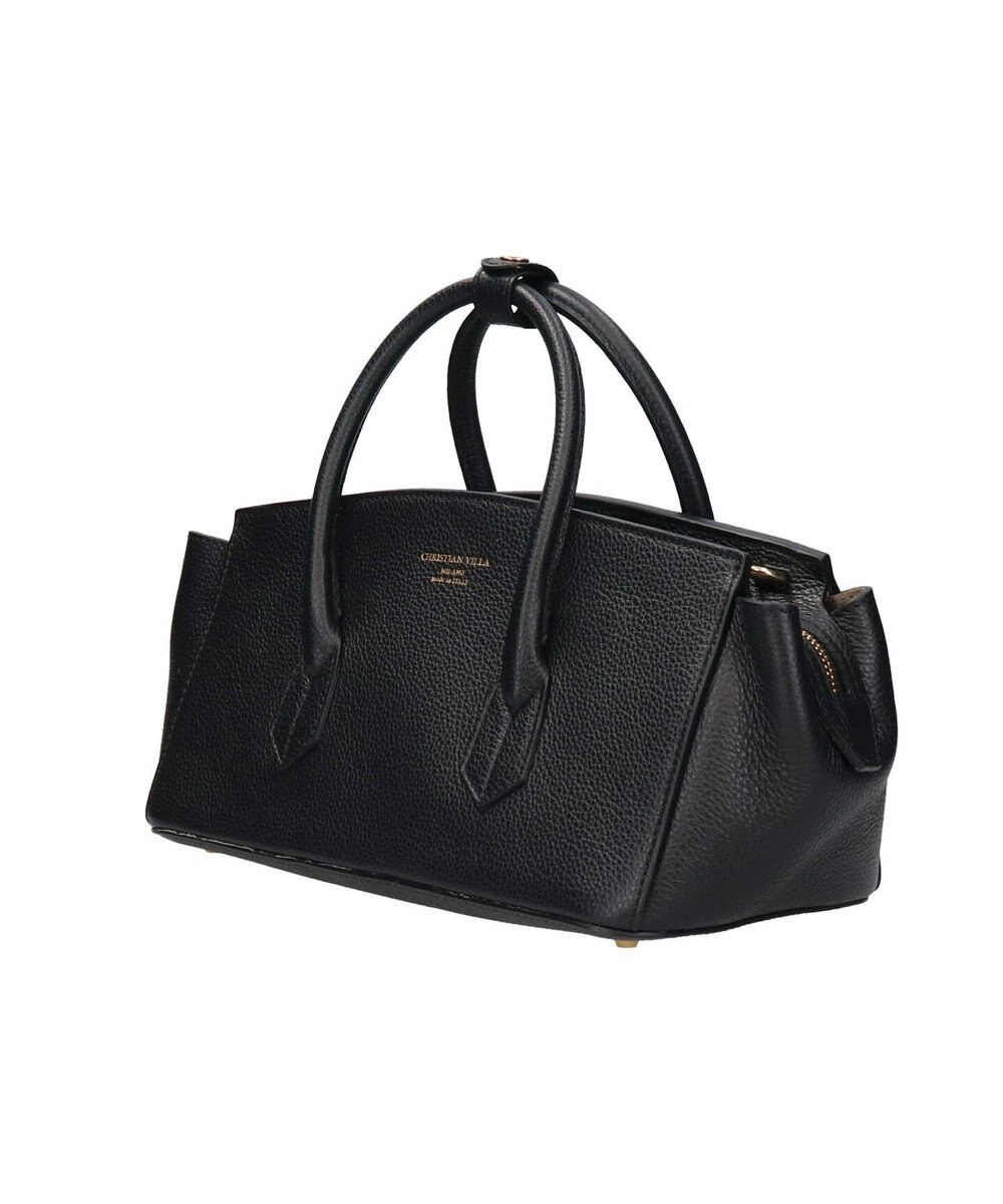 INTER-CHAUSSURES 【CHRISTIAN VILLA】シュリンクレザーハンドバッグ 
