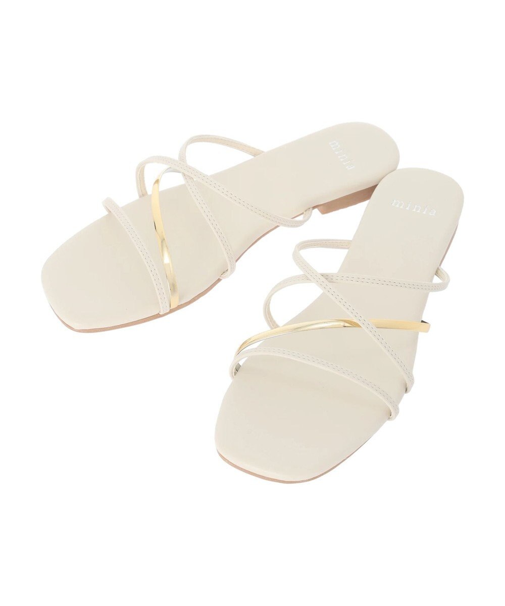 Green Parks ・ｍｉｎｉａ　ペタンコラインサンダル 