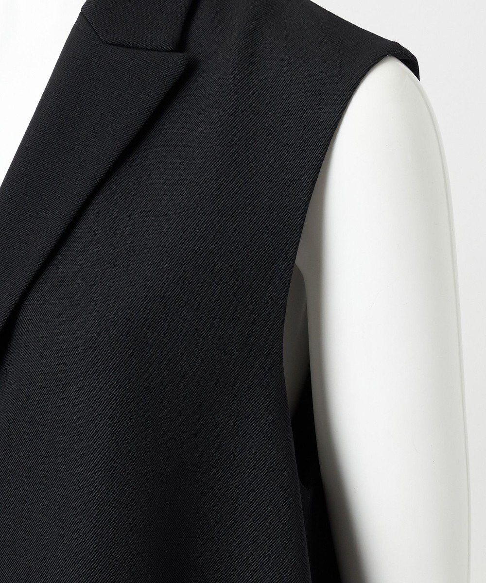 23区 【エステータ】ウールギャバジン アシンメトリーデザイン ジレ 