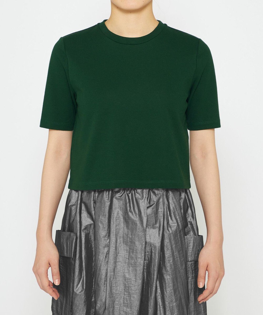 uncrave コットンミラノ ショート丈 Tシャツ（uncrave WHITE） 