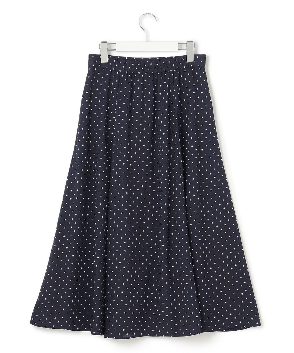 23区 L 【洗える】トライアングルプリント スカート 