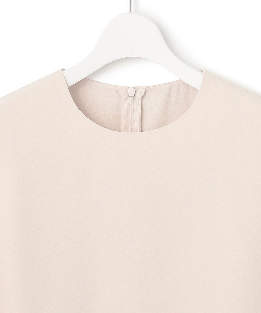 23区 【洗える】バックサテンアムンゼン フレンチスリーブ ブラウス 