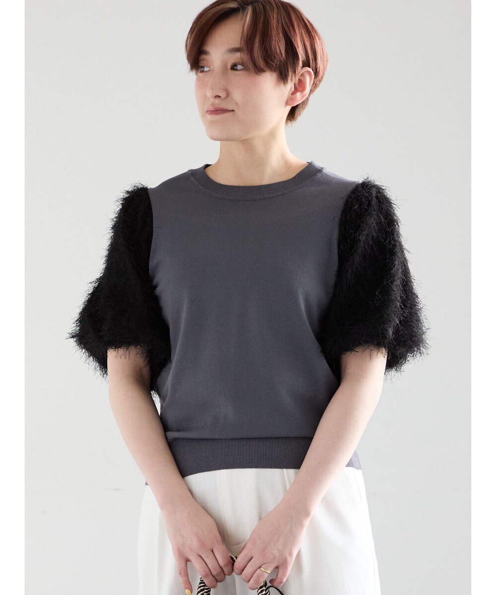 Te chichi シャギーバルーンスリーブニット 