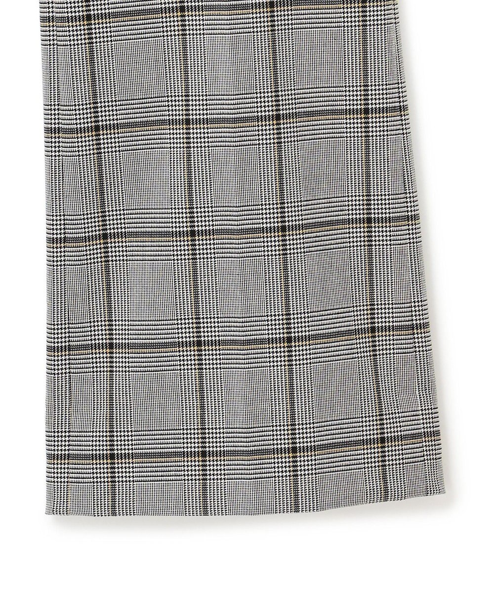 ICB T/Rグレンチェック　セミフレアパンツ 