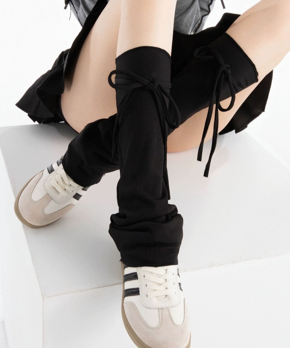 WEGO レースアップデザインレッグカバー 