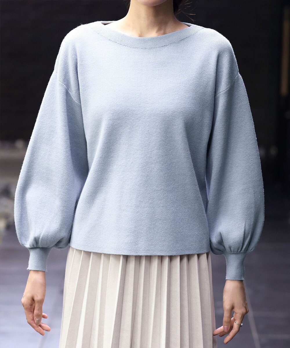 Tiaclasse 【安田美沙子さん着用・新色追加・洗える】ボリュームパフスリーブニット 