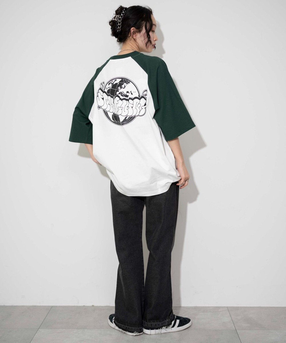 WEGO 【ユニセックス着用ITEM/】グラフィックラグランBIGT（S） 