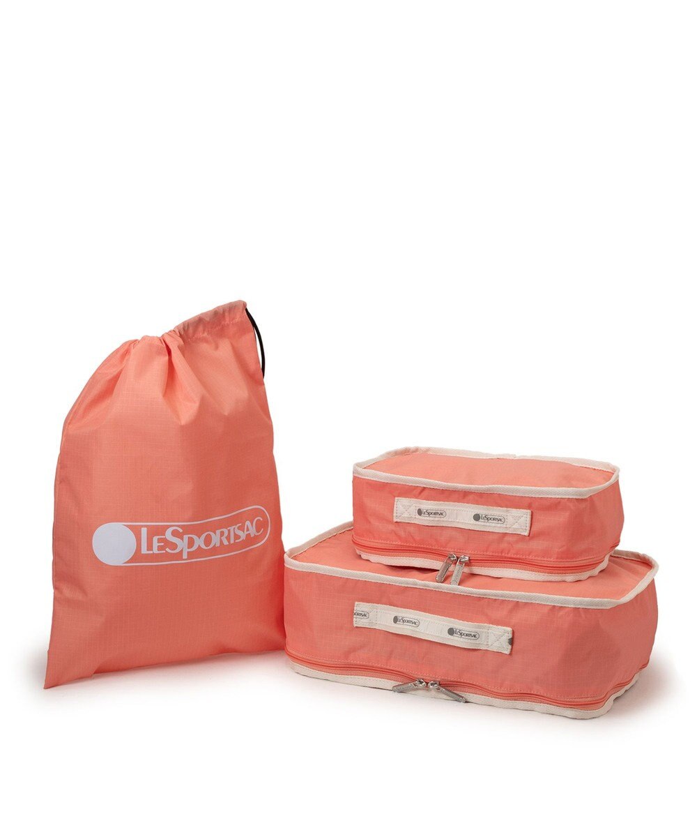 LeSportsac PACKING POUCH SET/コーラルパンチ/メレンゲ 