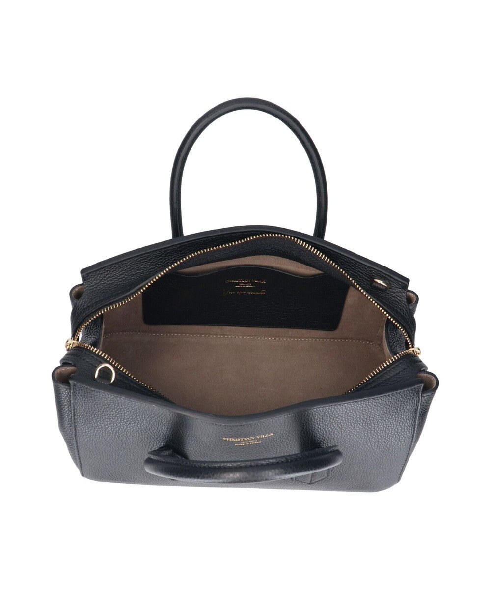 INTER-CHAUSSURES 【CHRISTIAN VILLA】シュリンクレザーハンドバッグ 