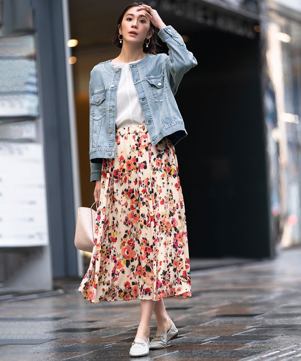 自由区 【XSサイズ～/洗える】ストレッチシャーティング ブラウス 