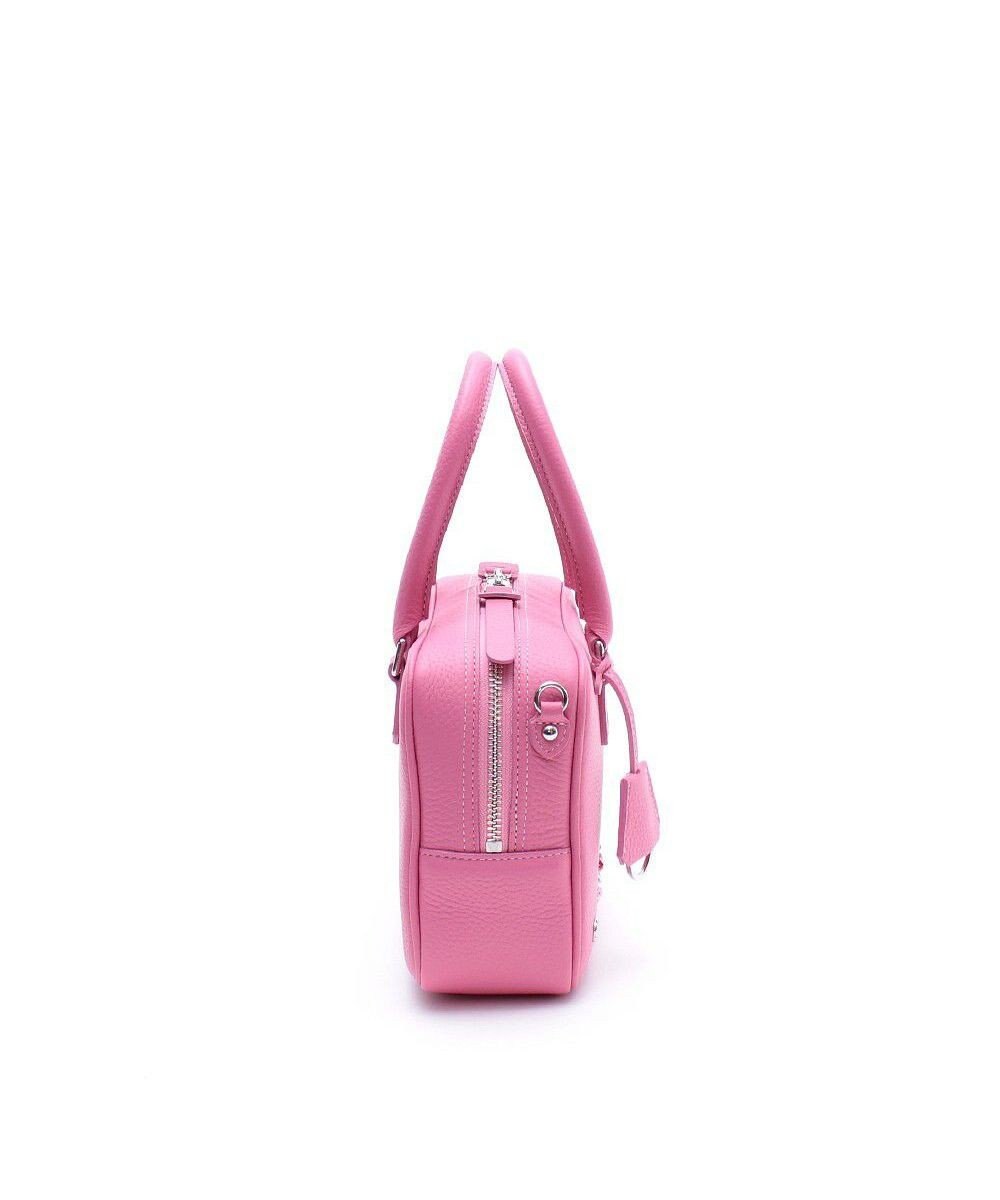 A.D.M.J. スワロフスキー・クリスタル　牛革　ボストンバッグ　23cm 