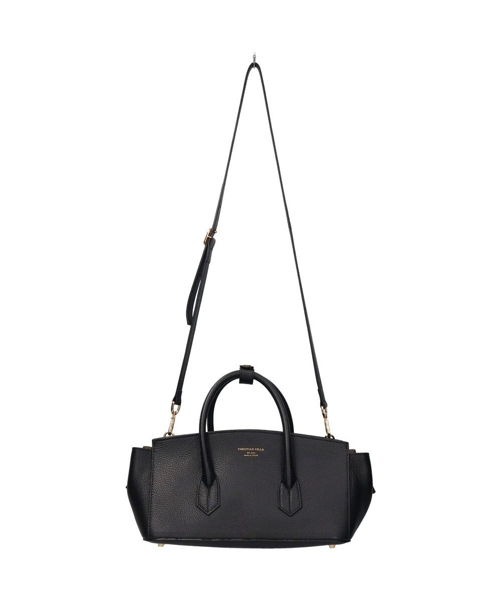 INTER-CHAUSSURES 【CHRISTIAN VILLA】シュリンクレザーハンドバッグ 