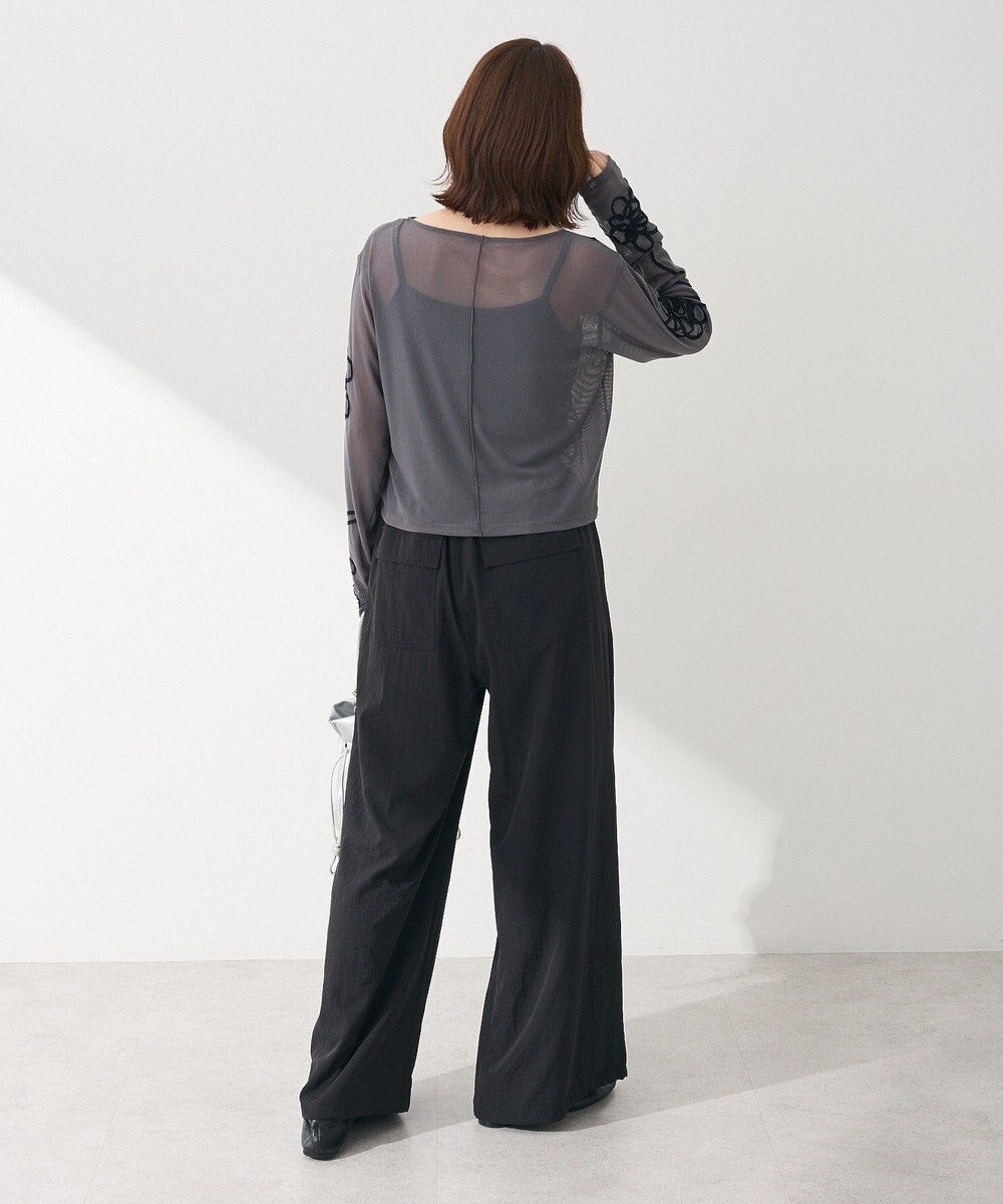 Green Parks ・ＥＬＥＮＣＡＲＥ　ＤＵＥ　コード刺繍シアーロンＴ 