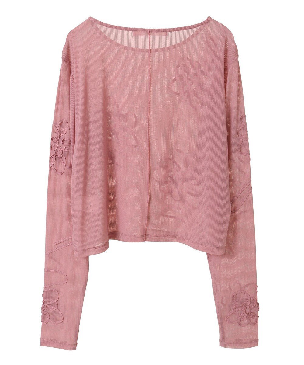 Green Parks ・ＥＬＥＮＣＡＲＥ　ＤＵＥ　コード刺繍シアーロンＴ 