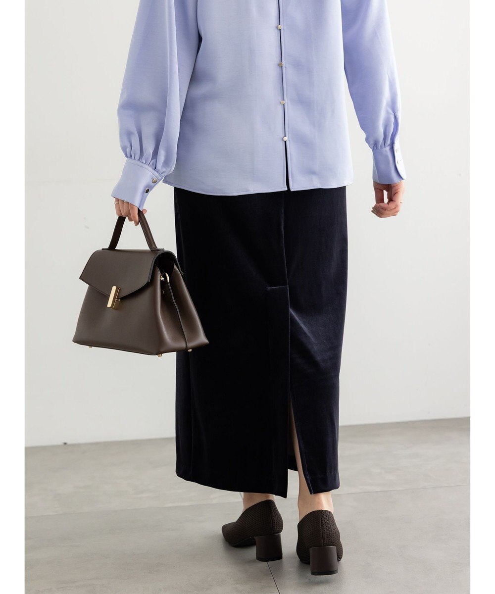 Te chichi ベロアナロースカート《2025Autumn catalog vol.2 item》 