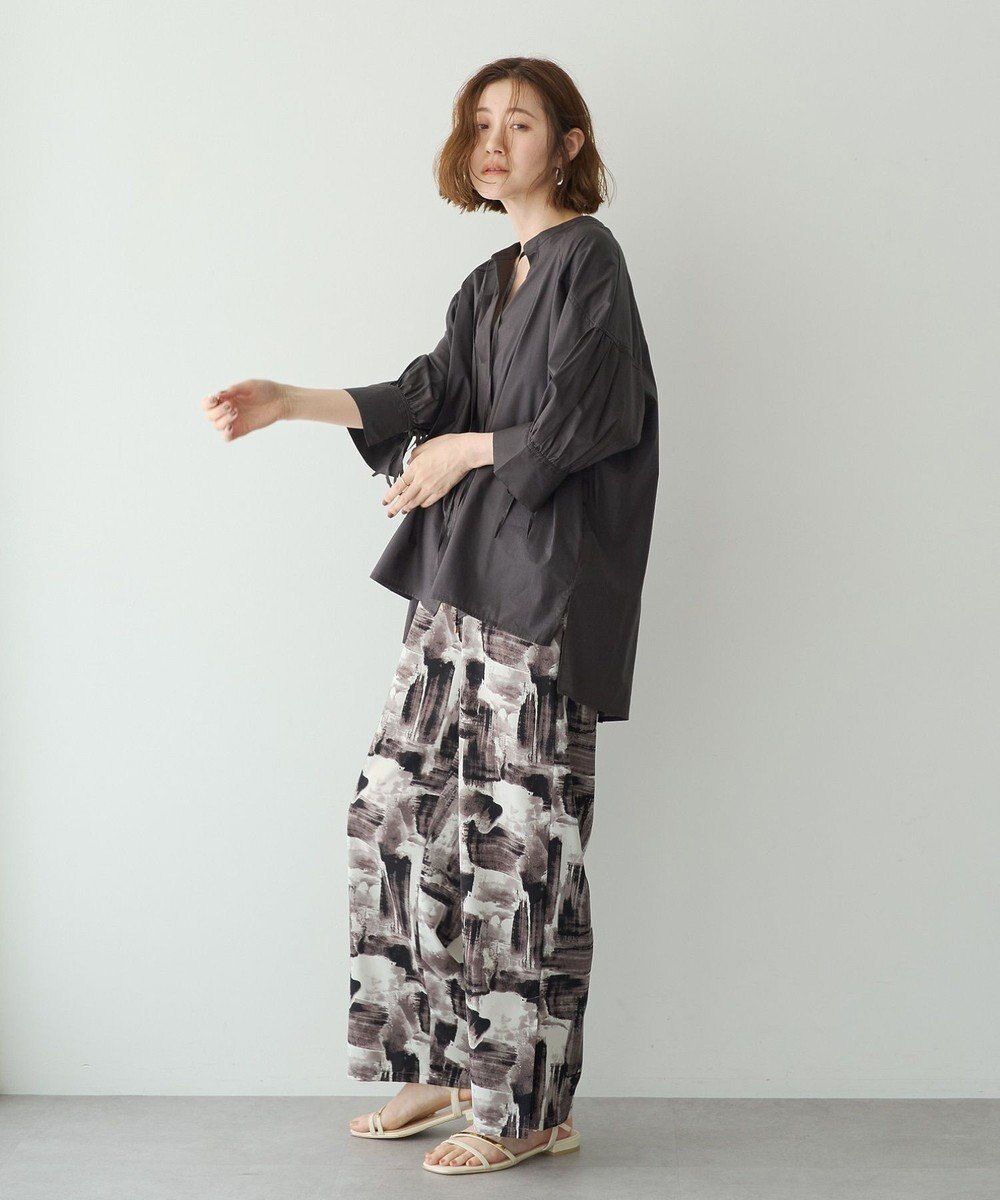 YECCA VECCA アブストラクト柄ワイドパンツ 