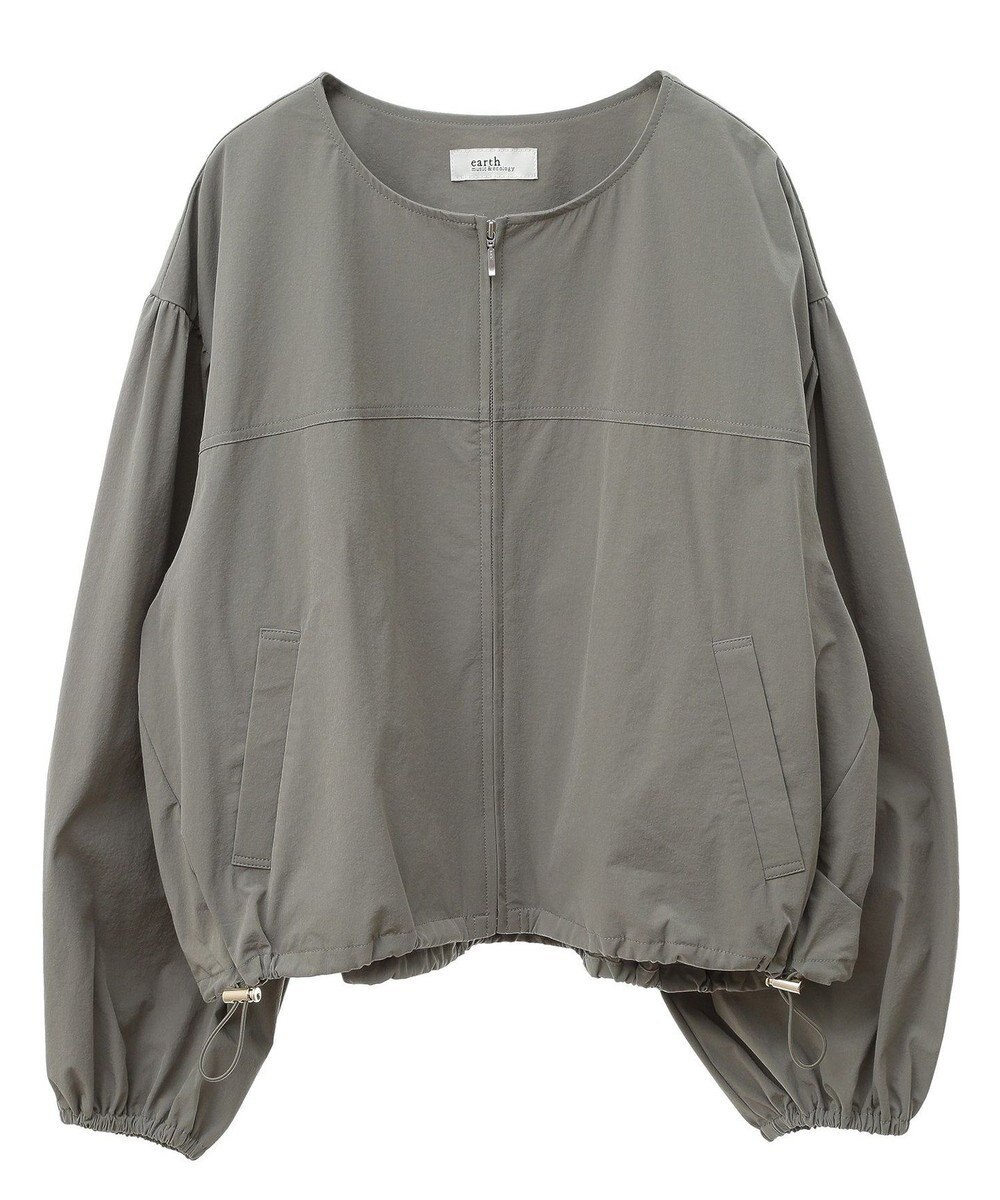earth music&ecology ノーカラーボリュームブルゾン 