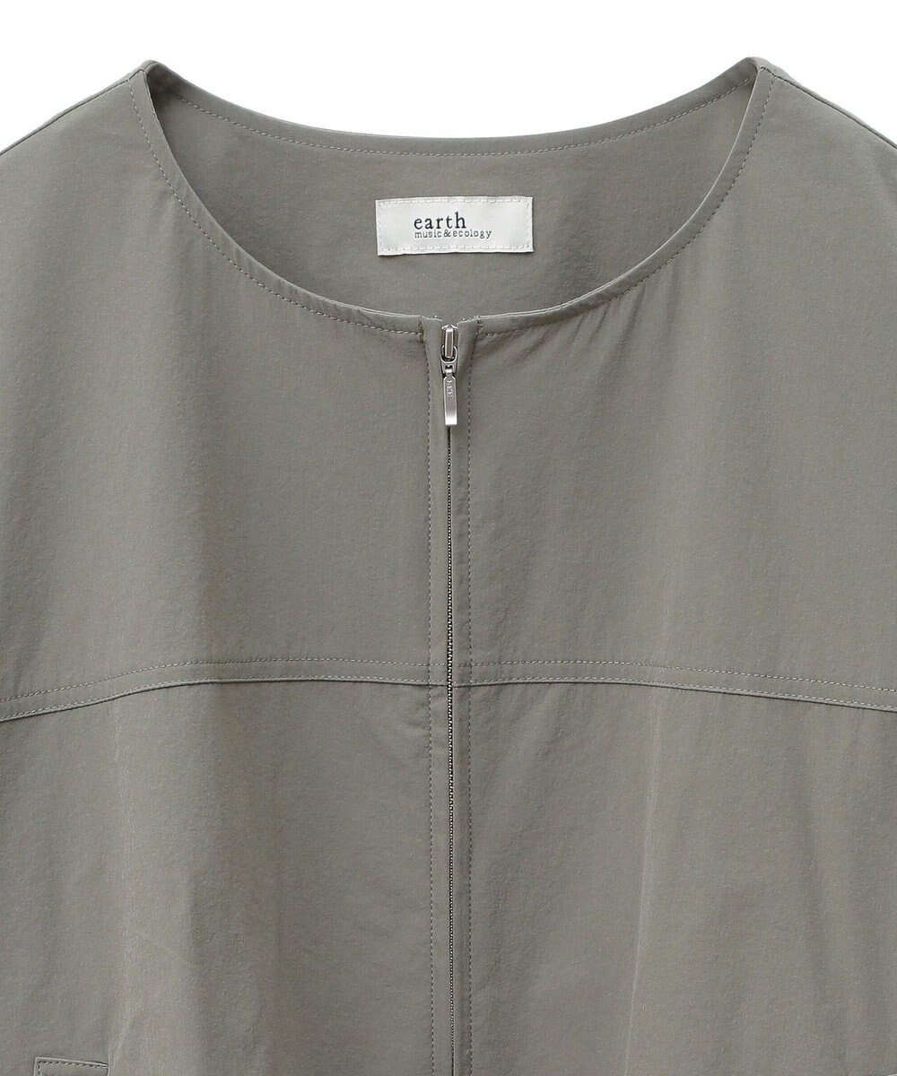 earth music&ecology ノーカラーボリュームブルゾン 