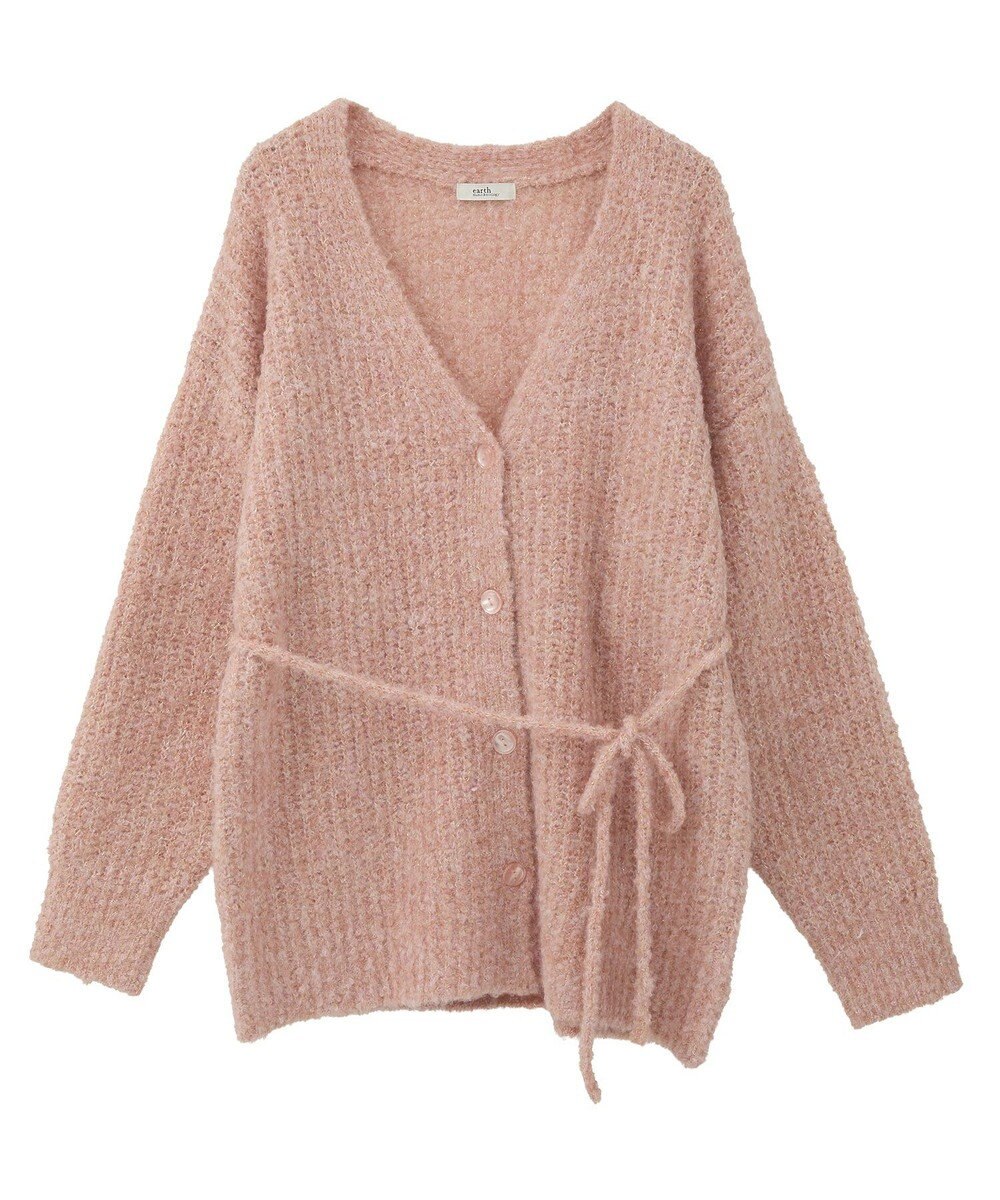 earth music&ecology 【ベルト付き】ＭＩＸカラーブークレカーディガン 
