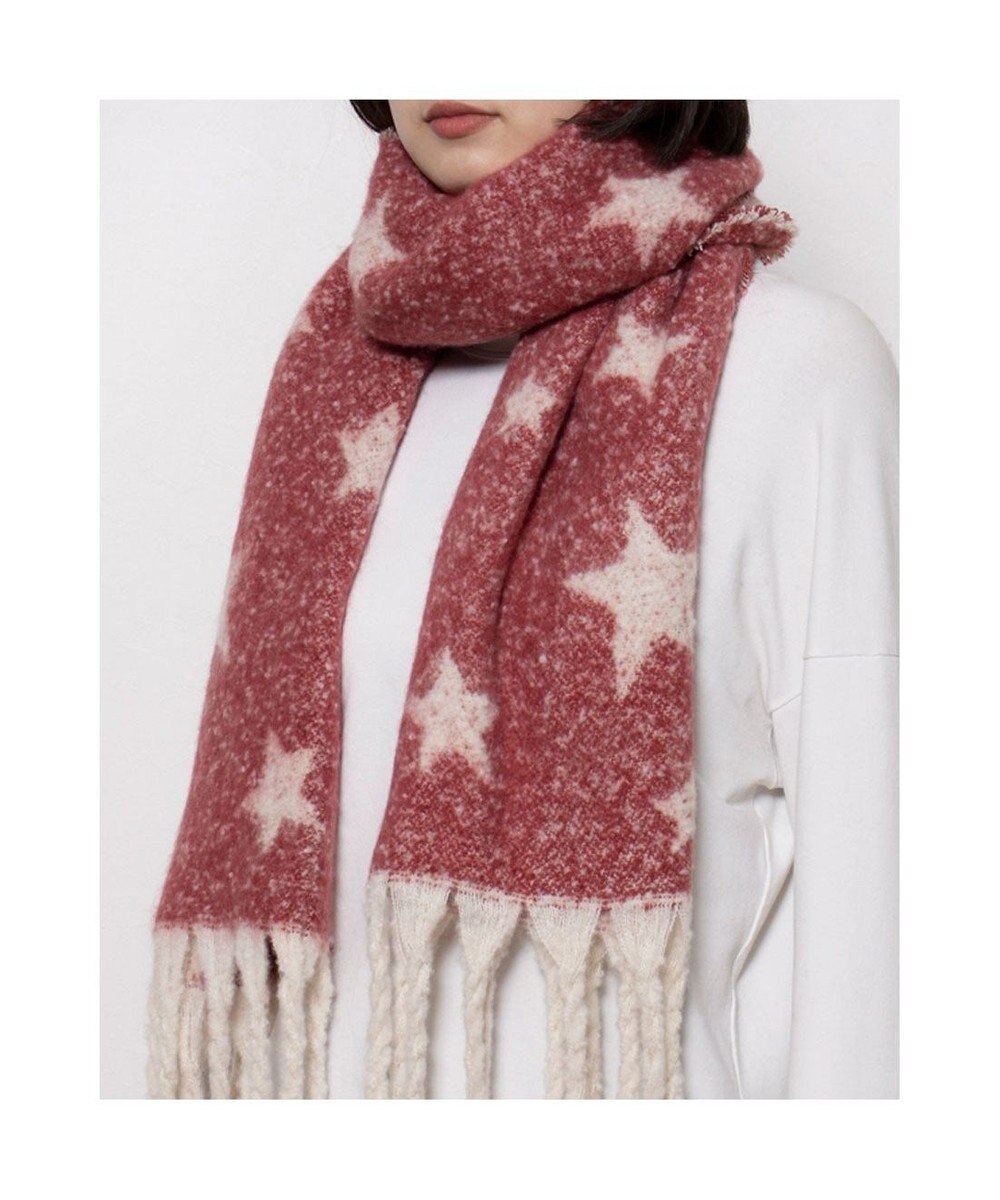 UNBILLION カシュネ cache nez / リサイクルポリ星柄ジャカードストール 