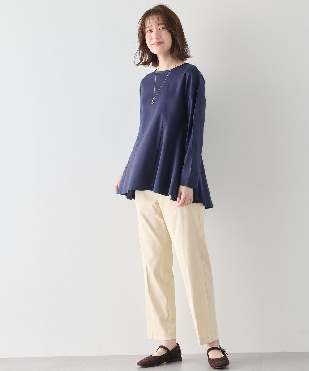 ANY L 【ウエストゴム】裏起毛ハイストレッチパンツ 