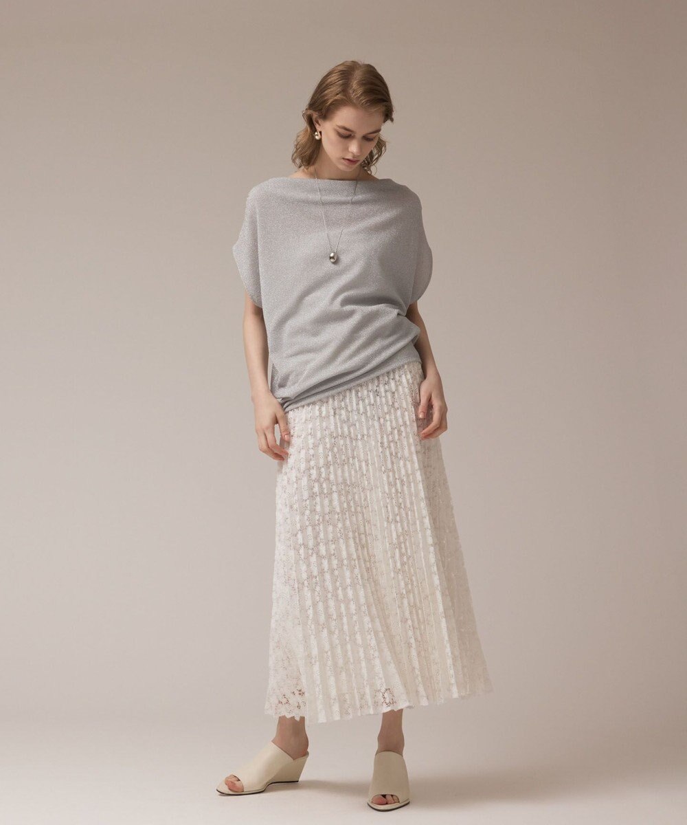 GRACE CONTINENTAL レースプリーツスカート 