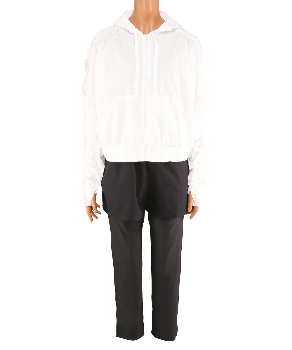 San-ai Resort（三愛水着楽園） WEB限定商品ショートラッシュパーカー付きリブタンキニ水着+レギンス付き5点セット【Beach Queen（ビーチクイーン）】 