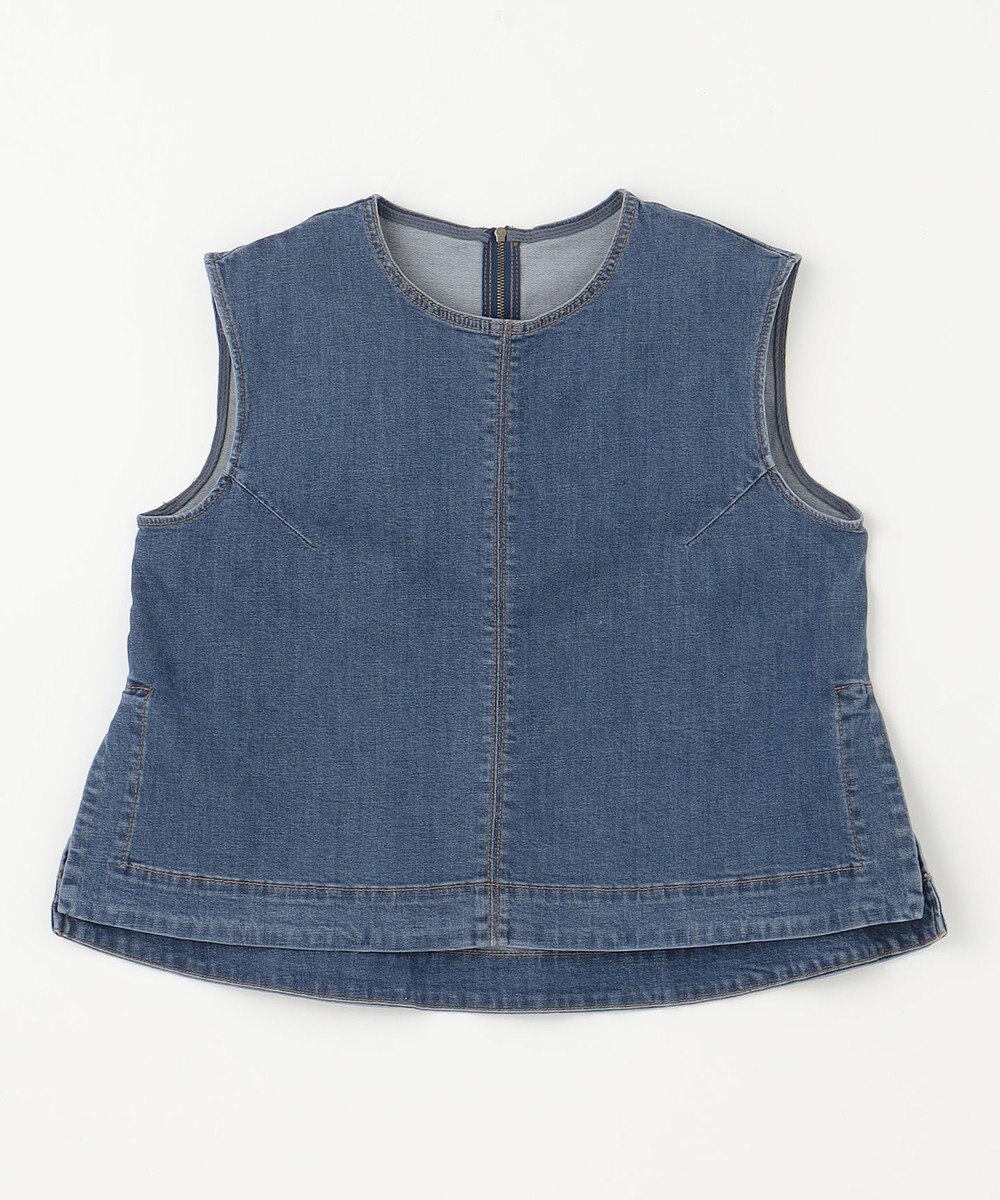 UNFILO L UNFILO DENIM LIGHT ノースリーブブラウス 