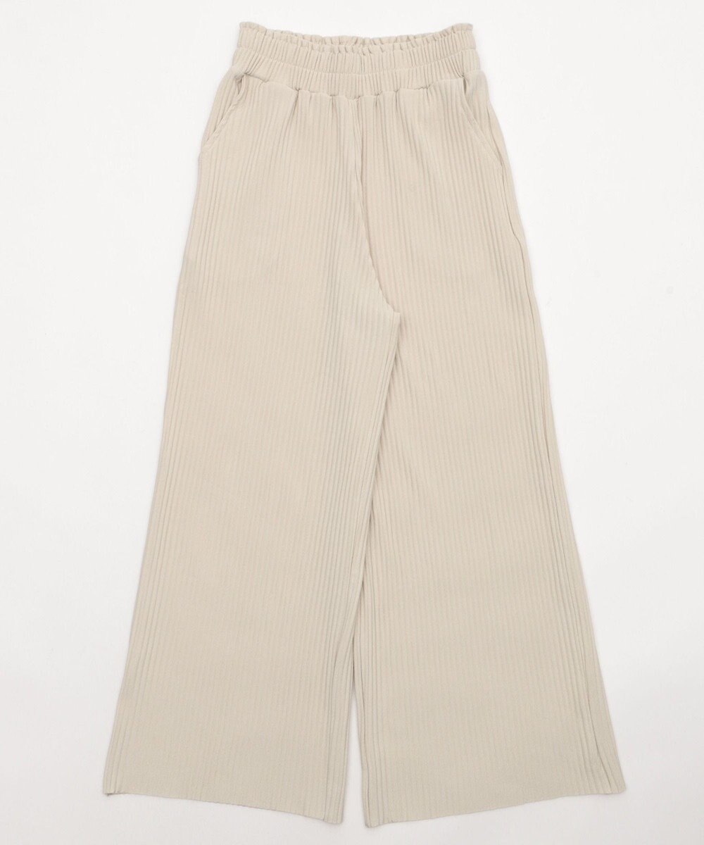 WEGO 【WEB限定/2025年秋冬新作/裾カットOK！自分サイズに調整可能/ウエストゴム/しわになりにくい/】カットプリーツパンツ 