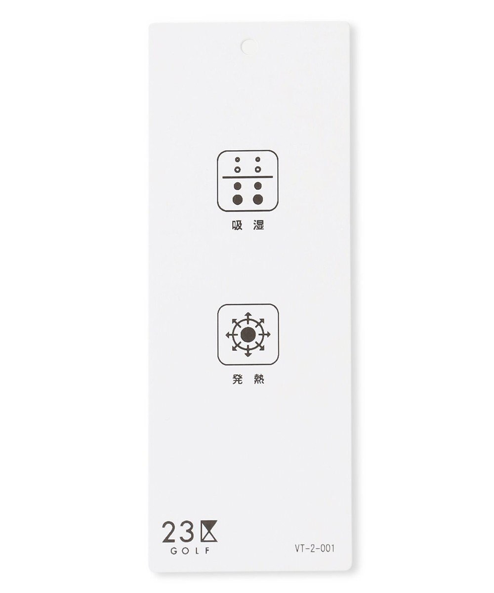 23区GOLF 【23Fondation/MEN】【吸湿発熱】ワッフルジャガード ハーフジップ 