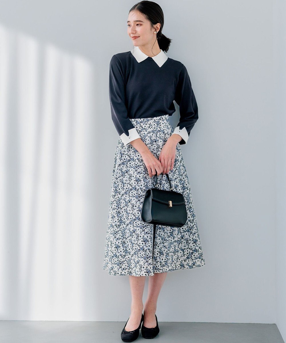 組曲 Elena襟付きニットプルオーバー 